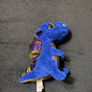 Ty Blue and Gold Reptile Plush